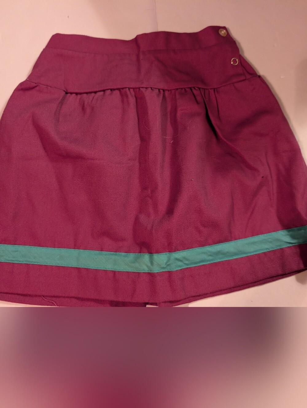 Magenta Skirt with Teal Accent Girl Size 6 X